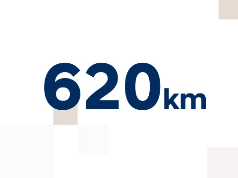 620 km dosega z enim polnjenjem